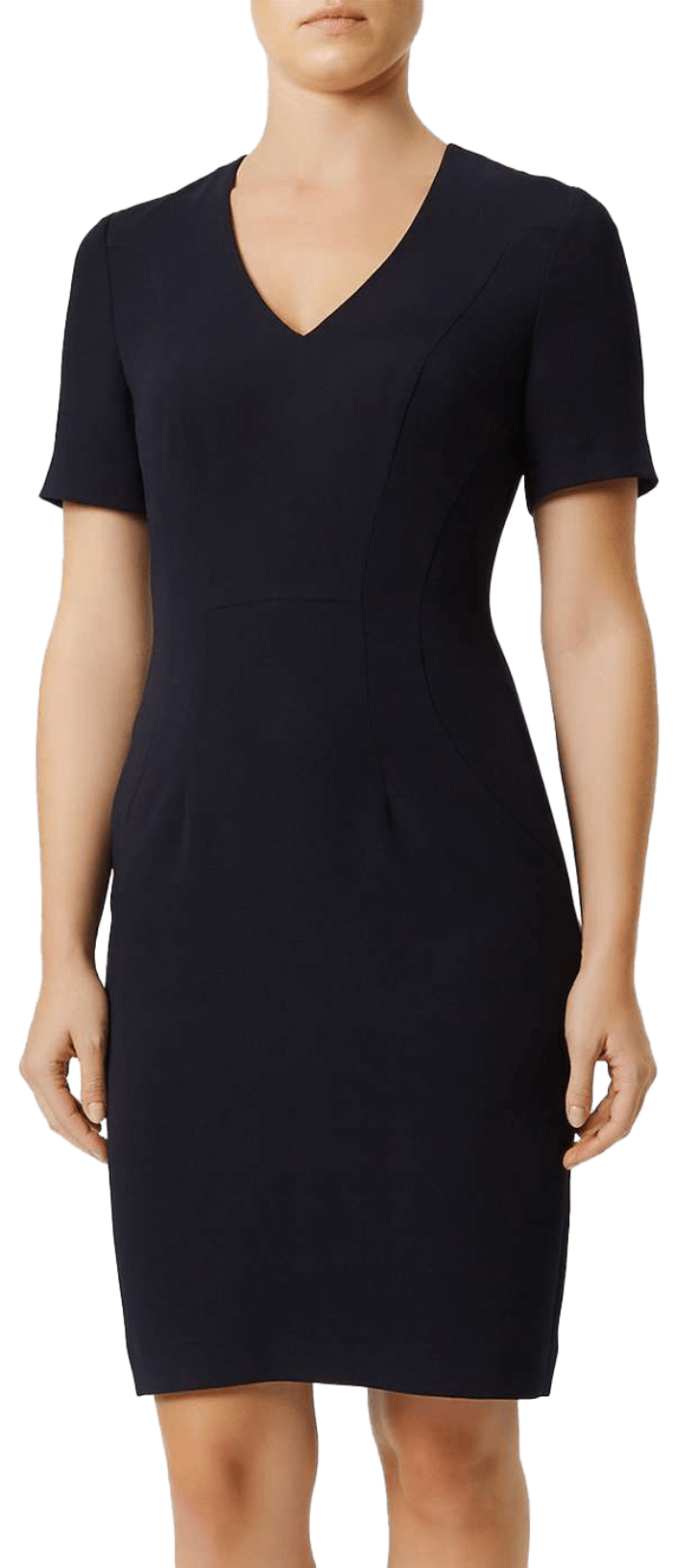 knee length dresses for ladies Evelyn Dress | Power Red | Office & TV Wear for Women main image 1